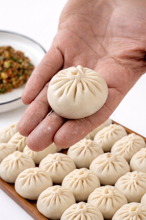 Hand-made baos by Chef Zhou Zhou