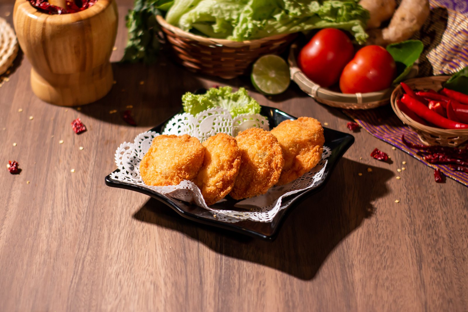 Thai Fish Cakes 泰式炸鱼饼 — Hom Siam Thai, Singapore