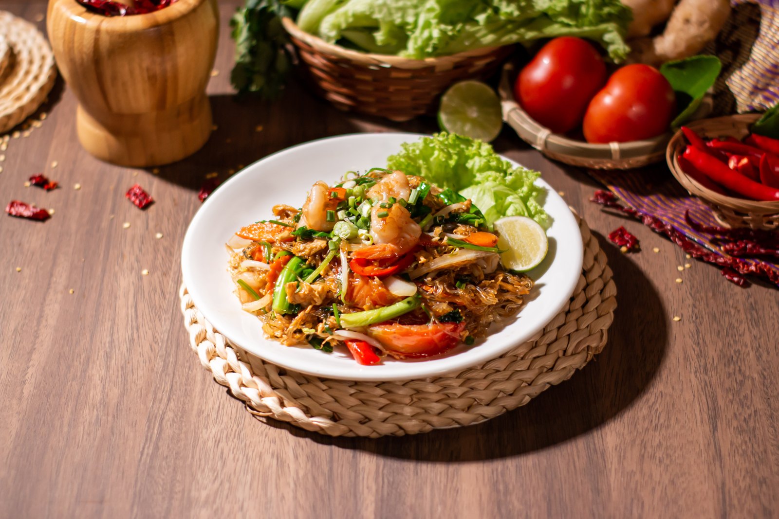 Stir-fried Noodles 泰式炒面 — Hom Siam Thai, Singapore